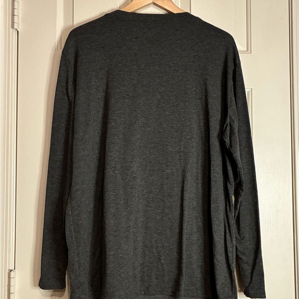 Dark Heather Gray Witch Graphic Long Sleeve Tee - Picture 3 of 6